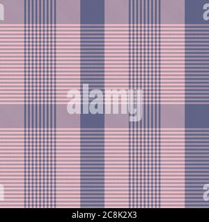 Pink Navy Glen Plaid strukturiertes nahtloses Muster für Mode-Textilien und Grafiken Stockfoto