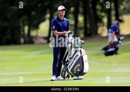 Italiens Renato Paratore während des vierten Tages der Betfred British Masters im Close House Golf Club, Newcastle. Stockfoto