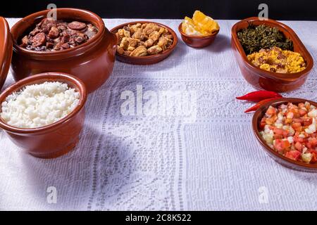 Feijoada, die brasilianische Küche Tradition. Stockfoto