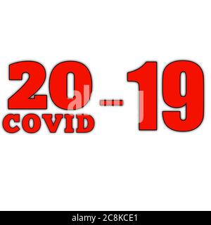 2019 COVID-19-Abbildung. 2019 COVID-19-Rendering. Stockfoto