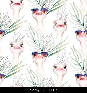 Aquarell florales Muster mit Strauß Baby Kindergarten natürliche Blätter, Federn, Blumen, isoliert auf weißem Hintergrund. Künstlerische Dekoration Illustration Stockfoto
