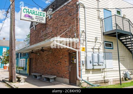 New Orleans, Louisiana/USA - 22. Juli 2020: Charlie's Steak House in Uptown Nachbarschaft Stockfoto