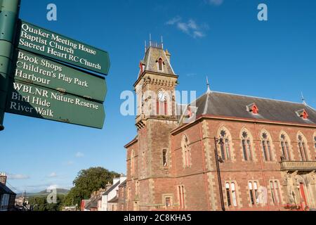 Wigtown Town Hall, Wigtown, Dumfries & Galloway, Schottland. Stockfoto