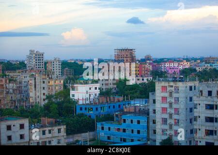 Schöne Dhaka Stadt in Bangladesch Stockfoto