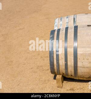 Alte Holzfässer Stockfoto