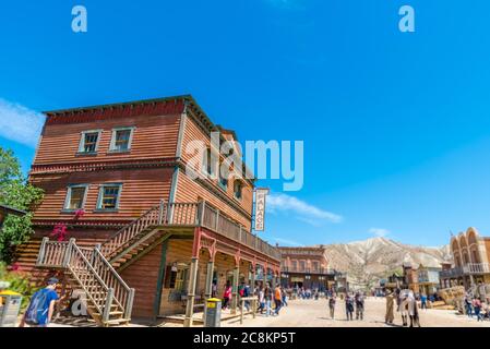 Wild-West-Stadt - Hotel Stockfoto