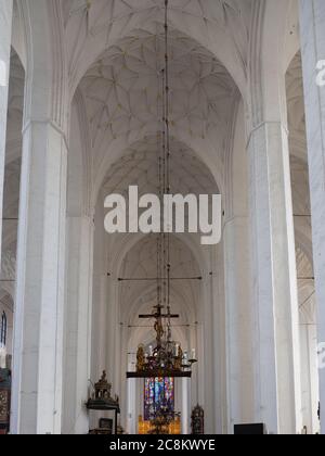 Der große Altar der Marienkirche in Danzig Stockfoto