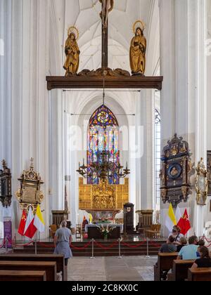 Der große Altar der Marienkirche in Danzig Stockfoto