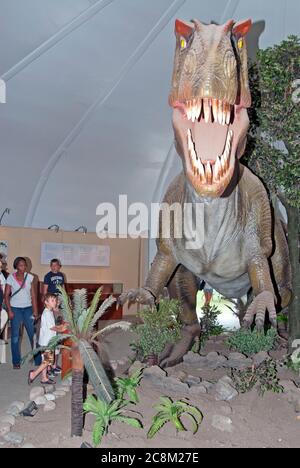 Dinosaurier-Ausstellung Stockfoto