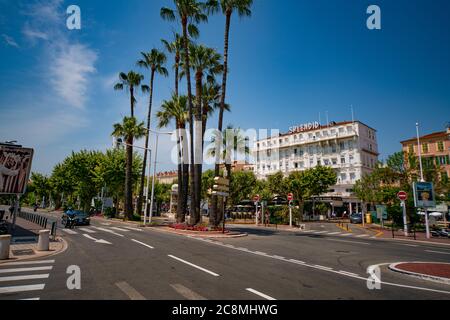 Splendid Hotel in Cannes - STADT CANNES, FRANKREICH - 12. JULI 2020 Stockfoto