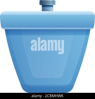 Symbol für Bidet im Bad. Cartoon von Bad Bidet Vektor-Symbol für Web-Design isoliert auf weißem Hintergrund Stock Vektor