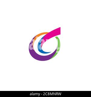 Hula Hoop Logo / Icon Design Stock Vektor