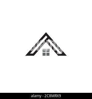 Ein einfaches Haus Logo / Icon-Design Stock Vektor