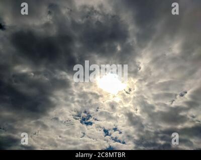 Eine Wolke ist Ansammlung für Regen in den Tag Stockfoto