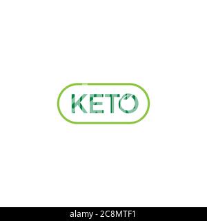 Keto Diet Logo / Icon Design Stock Vektor