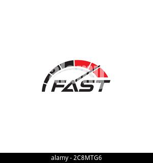 Ein einfaches Fast Logo / Icon Design Stock Vektor