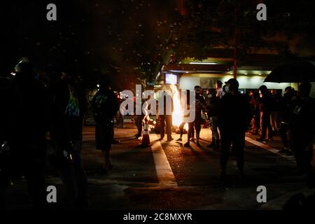 Portland, Oregon, USA. Juli 2020. Portland Proteste wachsen und Chaos verschärft sich Kredit: Amy Katz/ZUMA Wire/Alamy Live News Stockfoto