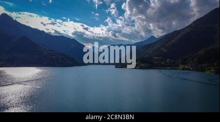 Ledrosee im Ledrotal, Trentino-Südtirol, Norditalien, Europa. Dieser See ist einer der schönsten im Trentino. Stockfoto