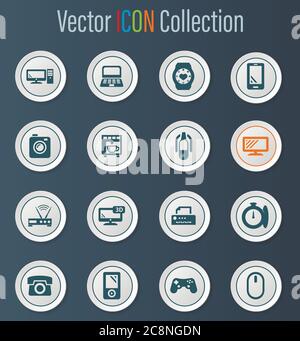 Geräte-Symbole-set Stock Vektor