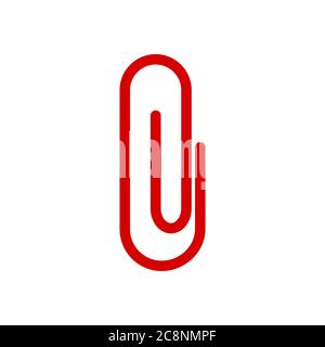 Papier Clip Vektor Design Vorlage Illustration Stock Vektor