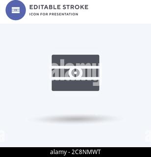 Indianer Flagge Symbol Vektor, gefüllt flache Zeichen, solide Piktogramm isoliert auf weiß, Logo-Illustration. Symbol für indische Flagge zur Präsentation. Stock Vektor