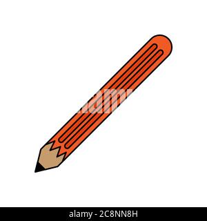 Bleistift Vektor Design Vorlage Illustration Stock Vektor