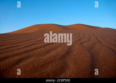 Desert erg chebbi bei Sonnenuntergang Stockfoto