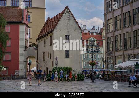 Jas i Malgosia historische Gebäude Breslau Niederschlesien Polen Stockfoto