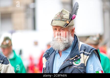 Mailand Italien 12. Mai 2019: Ein Alpin während der Nationalparade Stockfoto