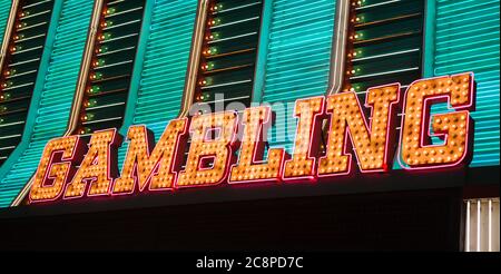 Neonschild Las Vegas, Nevada Stockfoto