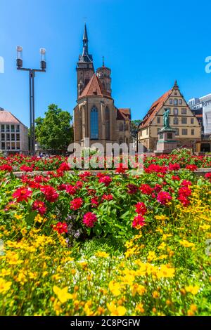 Schillerplatz, Stadtzentrum, Stuttgart, Baden-Württemberg, Süddeutschland, Mitteleuropa Stockfoto