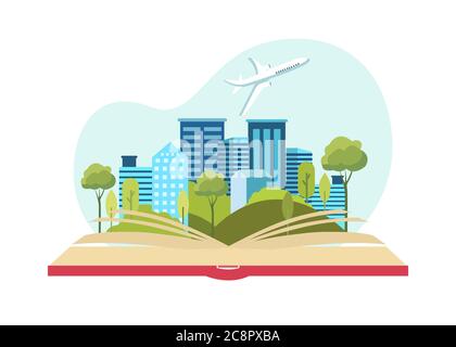Umweltschutz Vektor Illustration der Öko-Stadt Stock Vektor