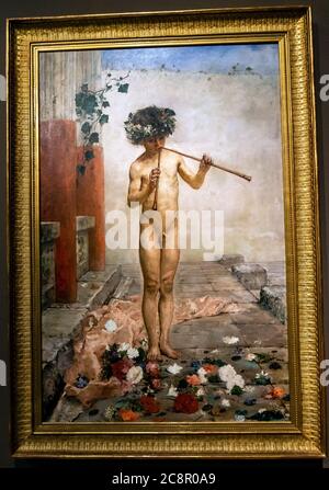 Pablo Picasso Maler (Málaga 1881-Mougins 1973). Akademie, Öl auf Leinwand (1896-1897). Stockfoto