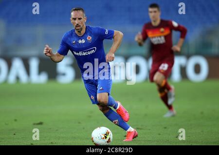 Rom, Italien. Juli 2020. Rom, Italien - 26. Juli 2020: RIBERY (FIORENTINA) in Aktion während der italienischen Serie A Fußballspiel als Roma und AC Fiorentina, im Olympiastadion in Rom am 26/07/2020 Quelle: Independent Photo Agency/Alamy Live News Stockfoto