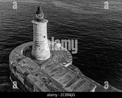 Leuchtturm in der Hauptstadt Malta Stockfoto