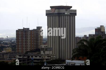 Valencia, Carabobo, Venezuela. Juli 2020. Juli 26, 2020. So sieht die Stadt Valencia, Venezuela, Minuten vor dem Tropensturm Gonzalo aus. Foto: Juan Carlos Hernandez. Quelle: Juan Carlos Hernandez/ZUMA Wire/Alamy Live News Stockfoto