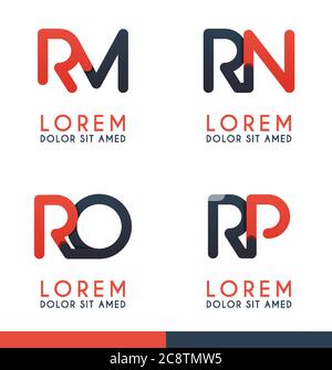 R Alphabet Logo Konzept für Unternehmen oder Unternehmen Industrie, drucken verschiedene Online-und Offline-, Promotion-Werbung und Marketing. Kann für landin Stock Vektor