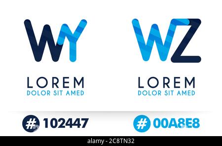 W Alphabet Logo Konzept für Unternehmen oder Unternehmen Industrie, drucken verschiedene Online-und Offline-, Promotion-Werbung und Marketing. Kann für Land Stock Vektor