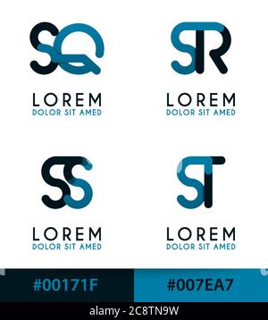 S Alphabet Logo Konzept für Unternehmen oder Unternehmen Industrie, drucken verschiedene Online-und Offline-, Promotion-Werbung und Marketing. Kann für Land Stock Vektor