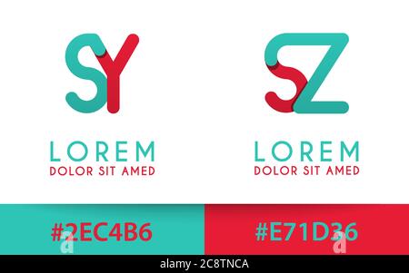S Alphabet Logo Konzept für Unternehmen oder Unternehmen Industrie, drucken verschiedene Online-und Offline-, Promotion-Werbung und Marketing. Kann für Land Stock Vektor