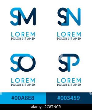 S Alphabet Logo Konzept für Unternehmen oder Unternehmen Industrie, drucken verschiedene Online-und Offline-, Promotion-Werbung und Marketing. Kann für Land Stock Vektor