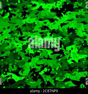 Camouflage nahtlose Muster Hintergrund. Dekorative Kleidung mit Camo-Druck Stock Vektor