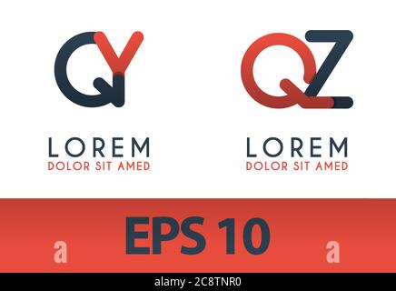 Q Alphabet Logo Konzept für Unternehmen oder Unternehmen Industrie, drucken verschiedene Online-und Offline-, Promotion-Werbung und Marketing. Kann für landin Stock Vektor