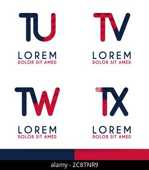T Alphabet Logo Konzept für Unternehmen oder Unternehmen Industrie, drucken verschiedene Online-und Offline-, Promotion-Werbung und Marketing. Kann für landin Stock Vektor