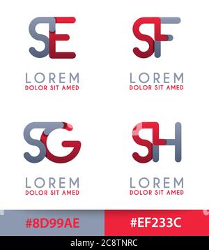 S Alphabet Logo Konzept für Unternehmen oder Unternehmen Industrie, drucken verschiedene Online-und Offline-, Promotion-Werbung und Marketing. Kann für Land Stock Vektor