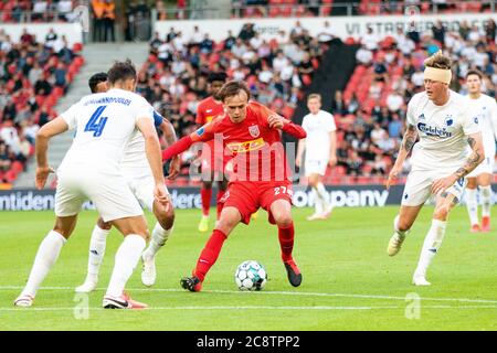 Kopenhagen, Dänemark. Juli 2020. Mikkel Damsgaard (27) vom FC Nordsjaelland beim 3F Superliga-Spiel zwischen FC Kopenhagen und FC Nordsjaelland in Telia Parken, Juli 26 2020. Kredit: Gonzales Foto/Alamy Live Nachrichten Stockfoto