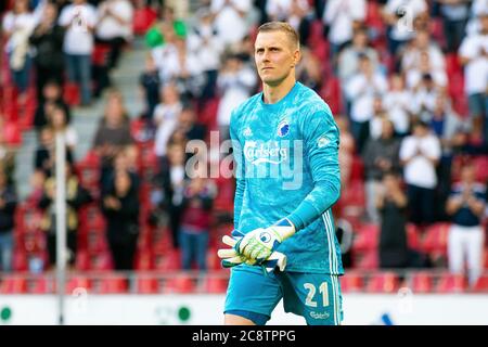 Kopenhagen, Dänemark. Juli 2020. Karl-Johan Johnsson (21) des FC Kopenhagen beim 3F Superliga-Spiel zwischen dem FC Kopenhagen und dem FC Nordsjaelland in Telia Parken, Juli 26 2020. Kredit: Gonzales Foto/Alamy Live Nachrichten Stockfoto