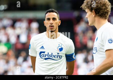 Kopenhagen, Dänemark. Juli 2020. Carlos Zeca (10) des FC Kopenhagen, gesehen beim 3F Superliga-Spiel zwischen dem FC Kopenhagen und dem FC Nordsjaelland in Telia Parken, Juli 26 2020. Kredit: Gonzales Foto/Alamy Live Nachrichten Stockfoto