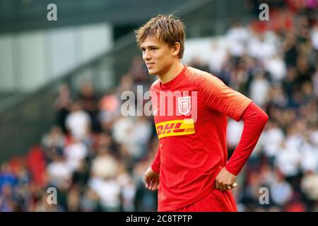 Kopenhagen, Dänemark. Juli 2020. Mikkel Damsgaard (27) vom FC Nordsjaelland beim 3F Superliga-Spiel zwischen FC Kopenhagen und FC Nordsjaelland in Telia Parken, Juli 26 2020. Kredit: Gonzales Foto/Alamy Live Nachrichten Stockfoto