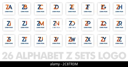 26 Alphabet Z Logo in 3D. Kann für Firmenlogos, Stipendien, Berater, Websites, Banner, Plakate, Illustrationen verwendet werden. Gut für alle Unternehmen Stock Vektor